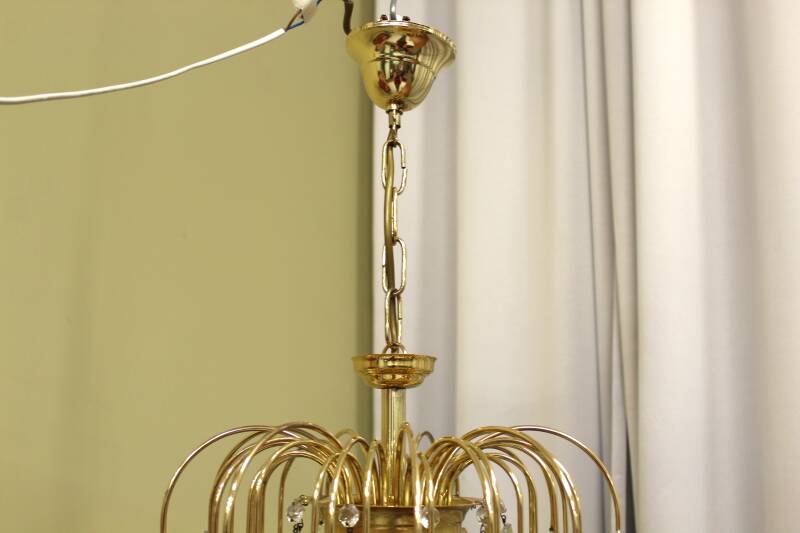 Vintage teardrop lamp - amber