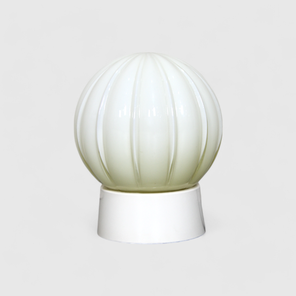 Vintage Thabur Deckenlampe, Deckenleuchte - weiß/creme, Art Deco | 01354