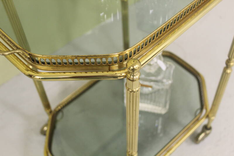Vintage Franse Barcart, serveerwagen