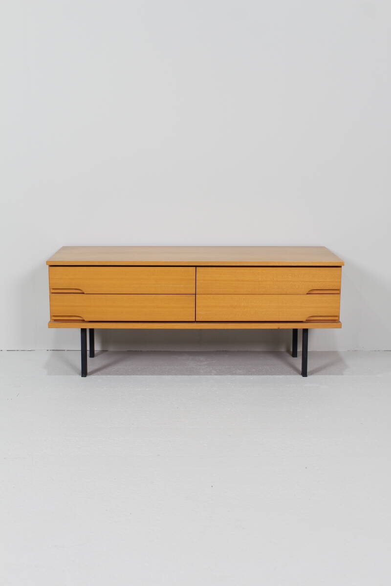 Vintage low sideboard, TV cabinet, cupboard - 70s | 01437