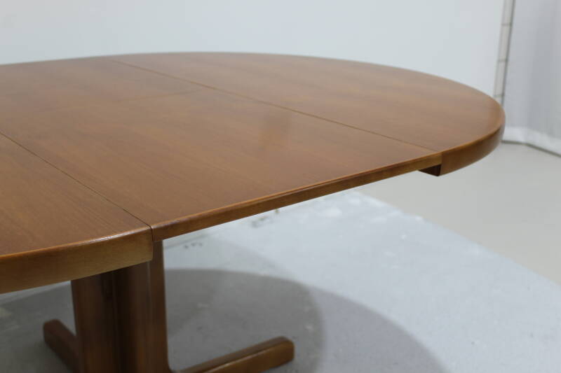 Vintage uitgeschuifbare ronde eettafel - jaren '70 | 00935