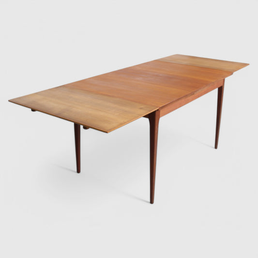 Vintage houten uitschuifbare eettafel - houten jaren '60