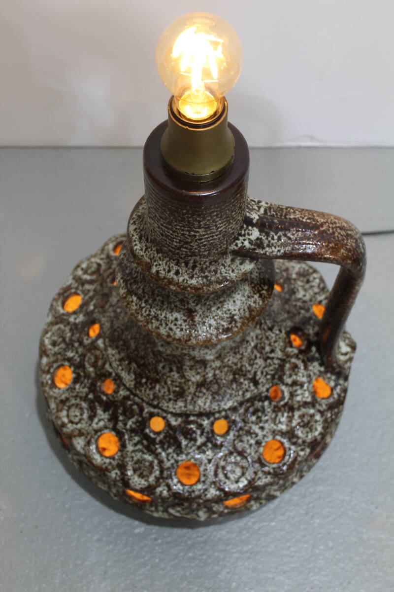Vintage West Germany floor lamp - fat lava - 70s | 01182