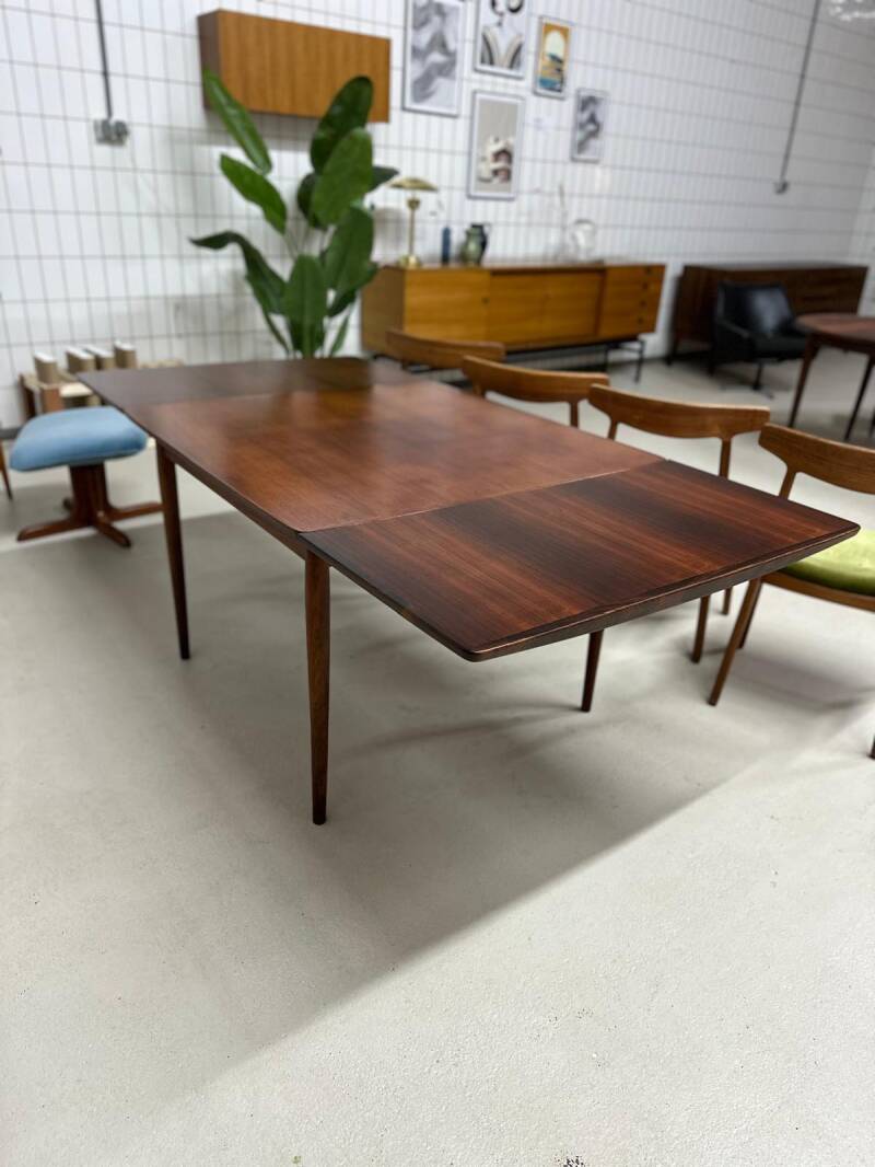 Vintage Deens Design vierkante uitschuifbare eettafel - Sibast jaren '60 | 01278