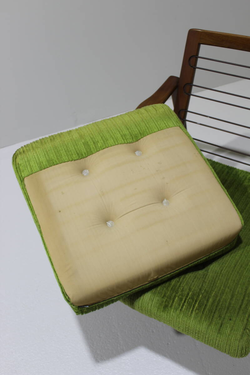Vintage fauteuil, stoel - jaren '60, groen | 01397