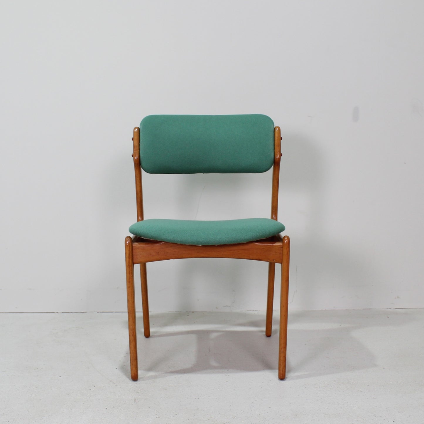 4x Vintage Esszimmerstühle, Erik Buch, Teakholz