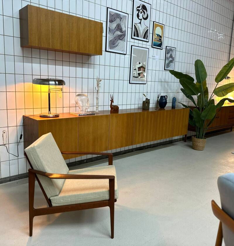 Vintage floating sideboard, TV cabinet XL