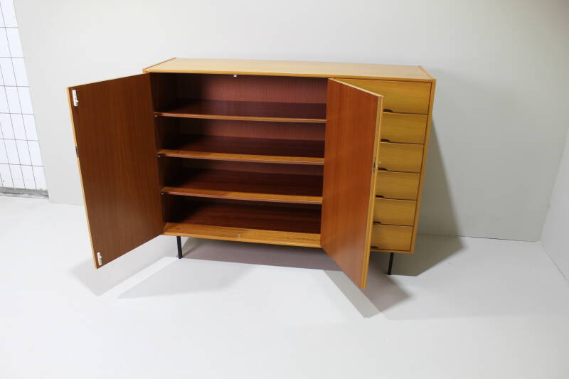 Vintage kledingkast, linnenkast, wandkast - jaren '60/'70 | 01438