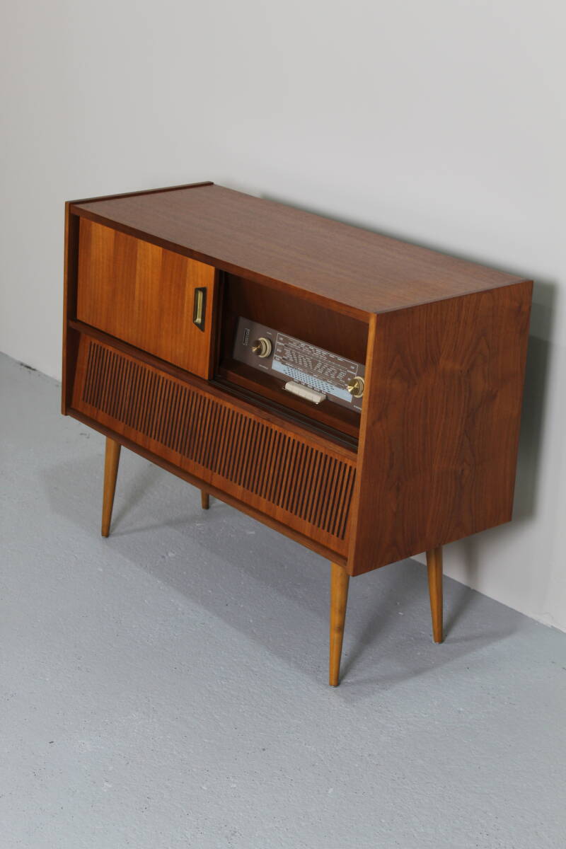 Vintage dressoir, sideboard, audiomeubel, radiokast - Philips, jaren '60 | 01290