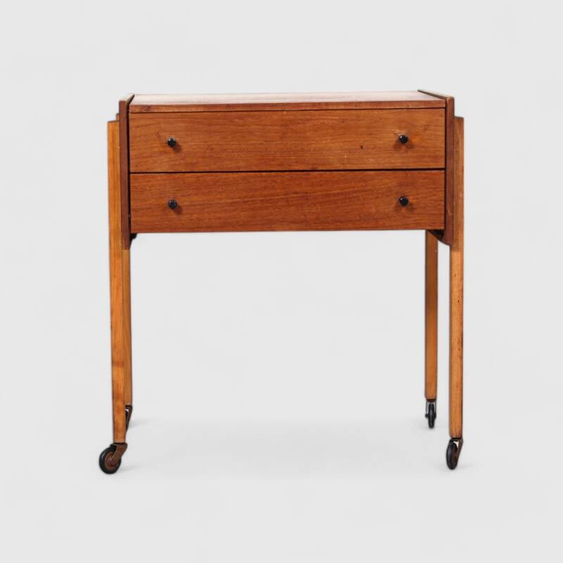 Vintage Nähschrank, Nachttisch, Beistelltisch - 1960er Jahre