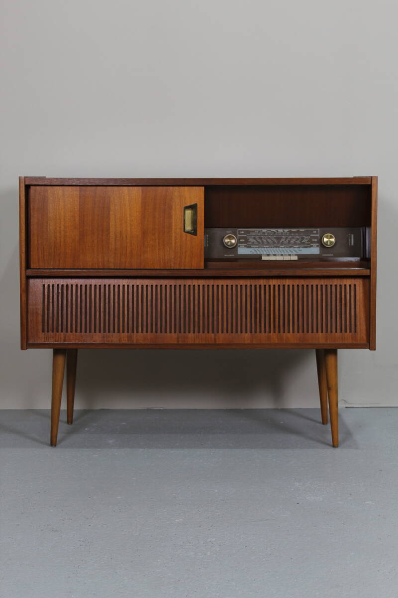 Vintage dressoir, sideboard, audiomeubel, radiokast - Philips, jaren '60 | 01290