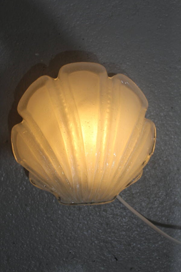 Vintage Wandlampe Muschel Glashütte Limburg | 01245