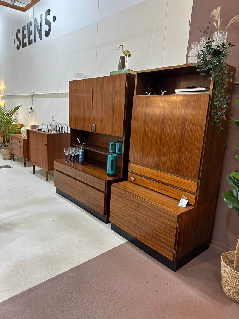 Vintage Bücherregal, Hängeschrank, Highboard - 1960er Jahre