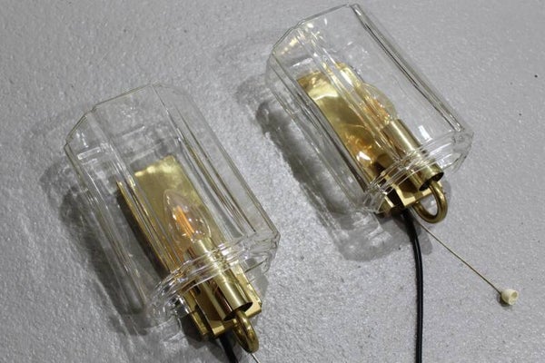Vintage Wandlampen Set Glashütte Limburg | 01176