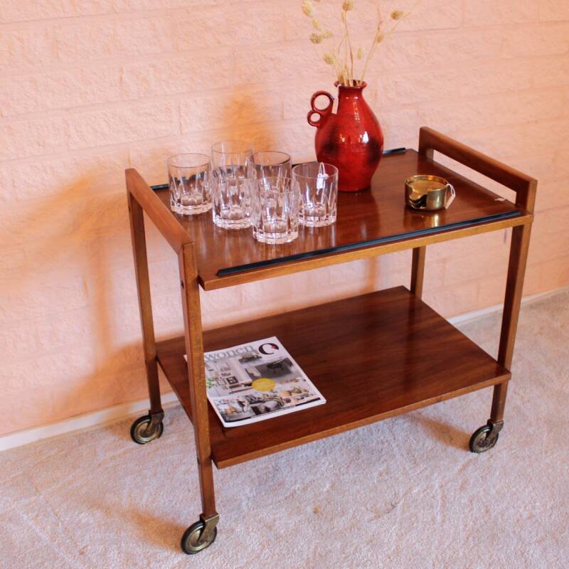 Vintage serving trolley, bar cart