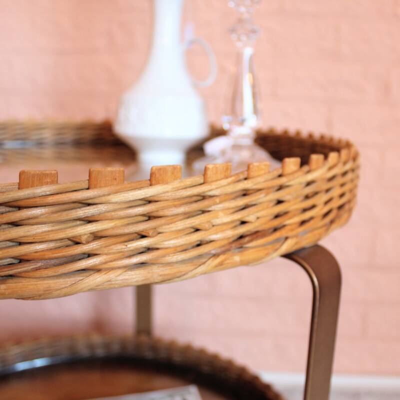 Vintage serving trolley, bar cart