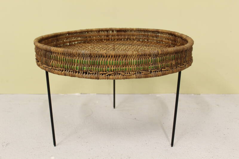 Vintage rattan coffee table
