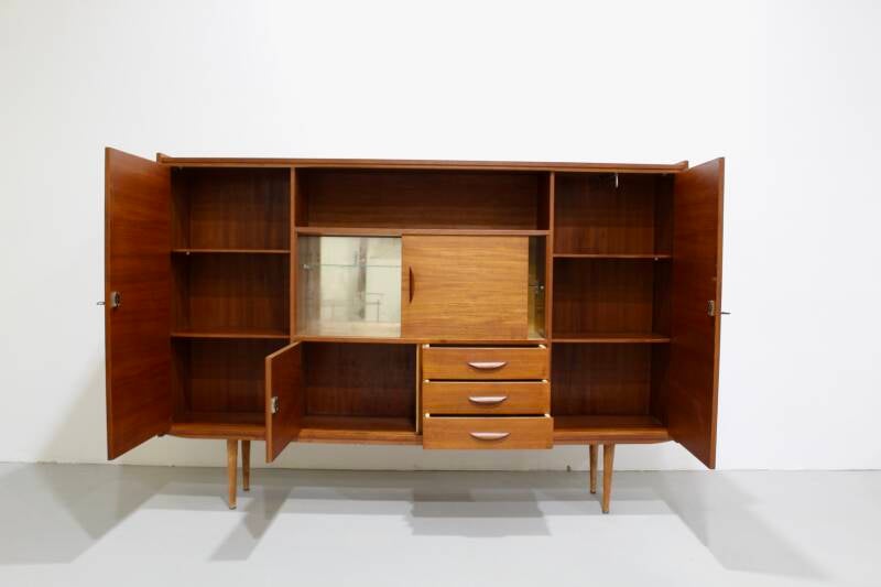 Vintage highboard, sideboard - 60s, teak | 01153