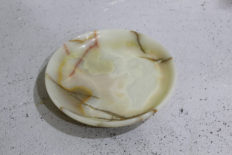 Vintage onyx bowl, fruit bowl | 00909