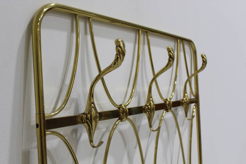 Vintage brass wardrobe, coat rack - 70s | 01063