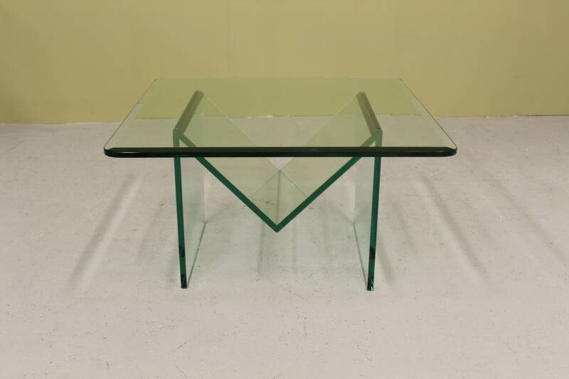 Vintage glass coffee table - 70s | 00767