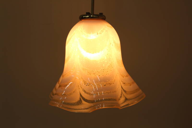 Vintage glazen hanglamp | 00743