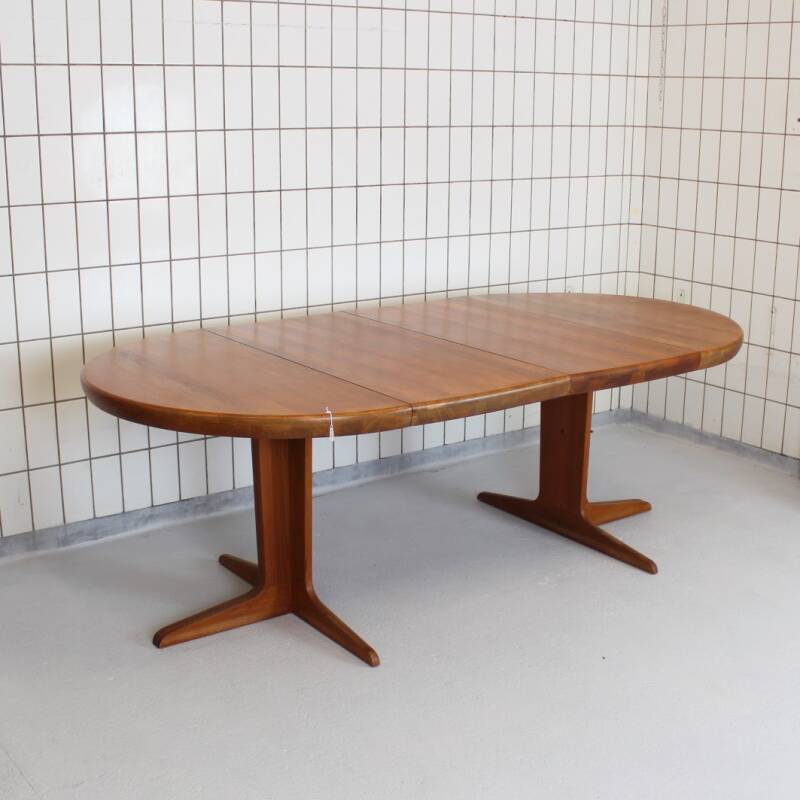 Vintage uitschuifbare eettafel, Deens design