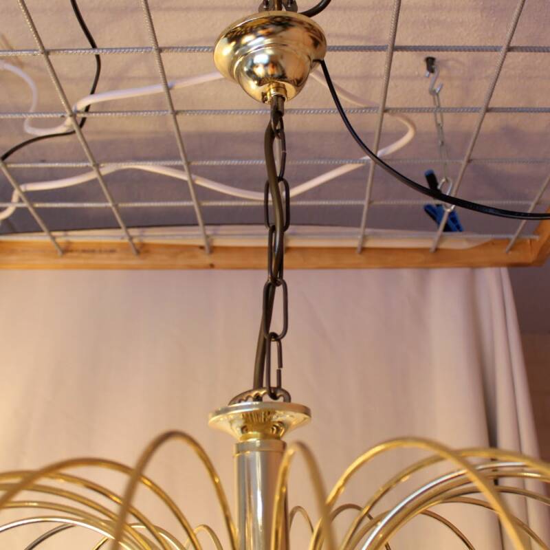 Vintage teardrop lamp - amber