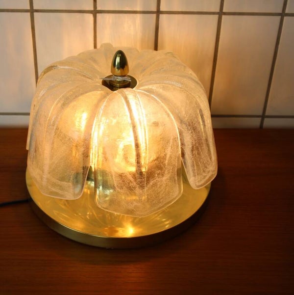 Vintage Glashütte Limburg Lampe - Blume
