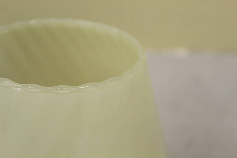 Vintage Murano Swirl Mushroom lamp - green glass 70s | 00764