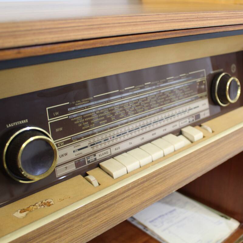 Vintage sideboard, radio cabinet, music cabinet
