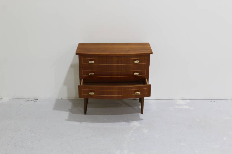 Vintage chest of drawers - 1960s, brass | 00919