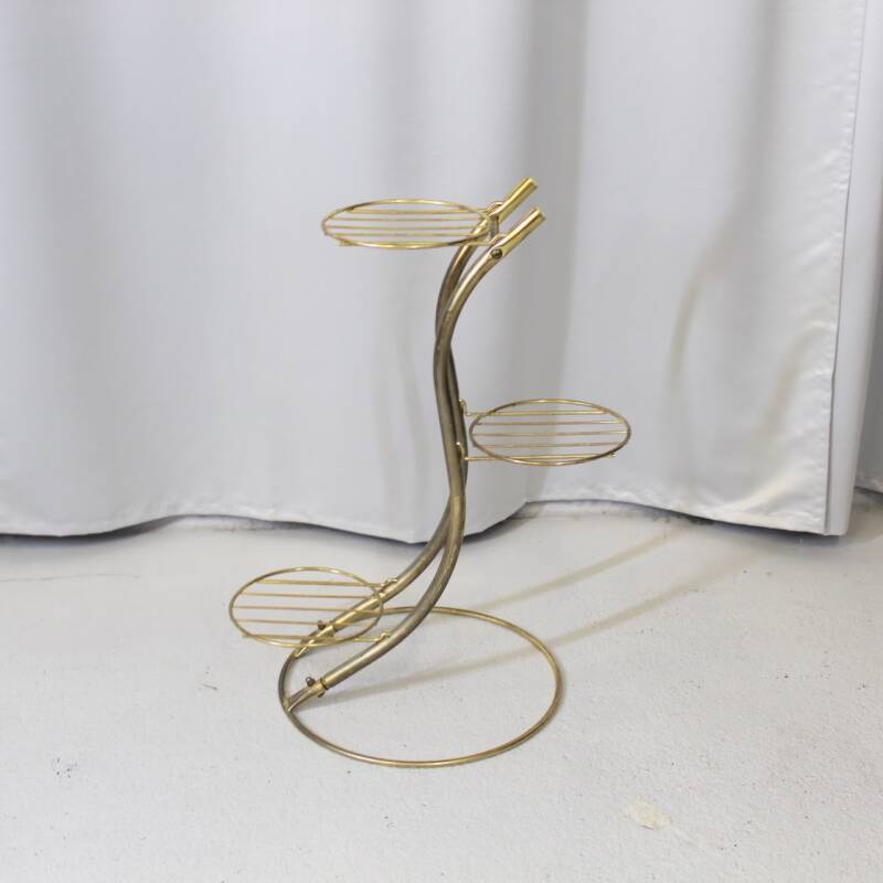 Vintage brass plant stand