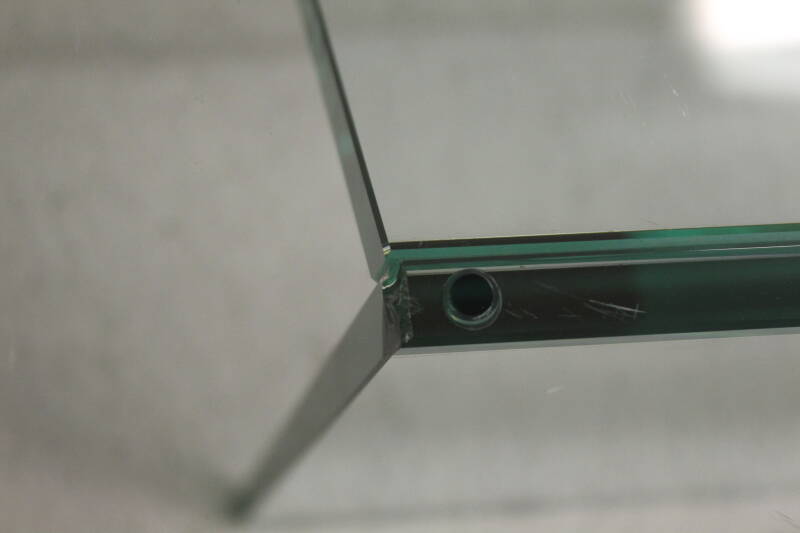 Vintage glass coffee table - 70s | 00767