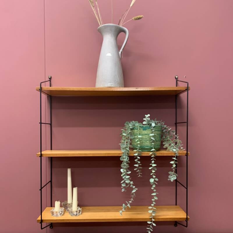 Vintage wall system, wall shelf