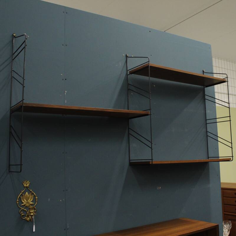 Vintage wall system, wall shelf