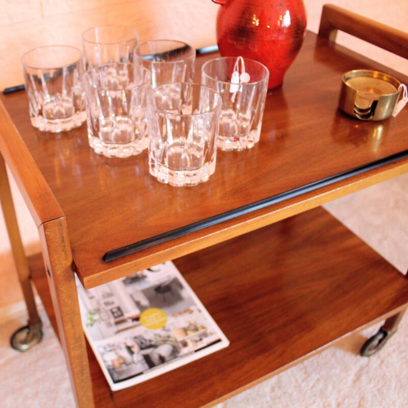 Vintage serving trolley, bar cart