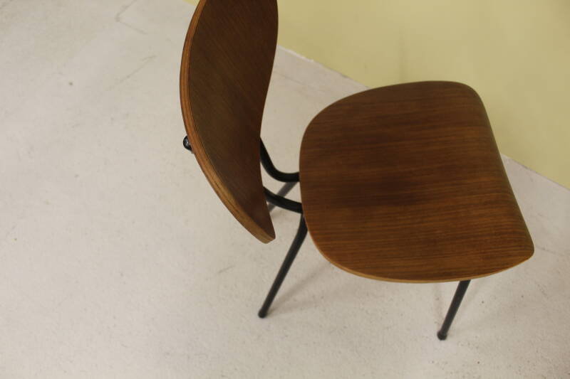 Vintage chair, dining chair - bent wood, brown, black