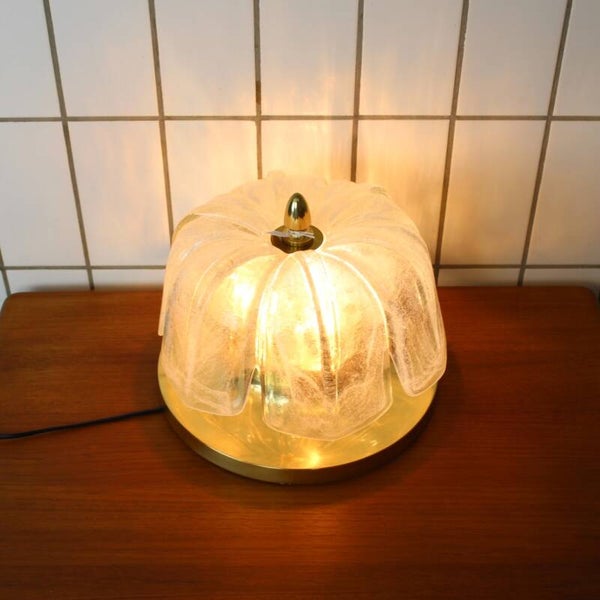 Vintage Glashütte Limburg Lampe - Blume