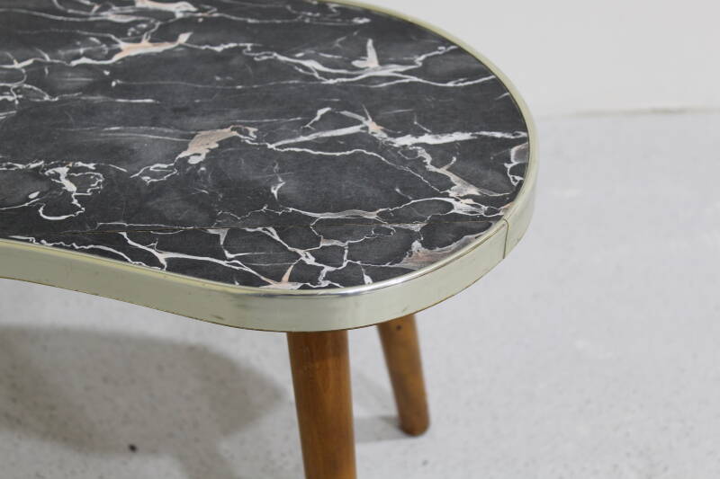 Vintage plant table, marble style - formica, 1960s | 00915