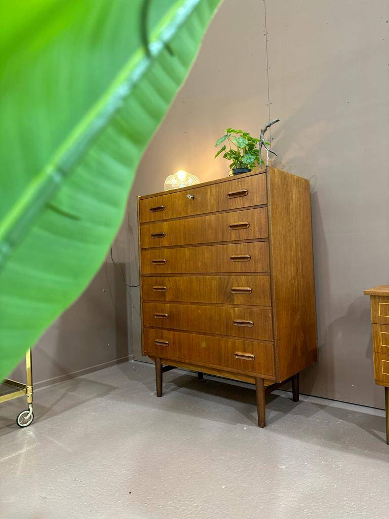 Vintage ladekast - Deens Design, teak hout | 00987