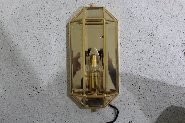 Vintage Wandlampe - Messing, 70er | 01039