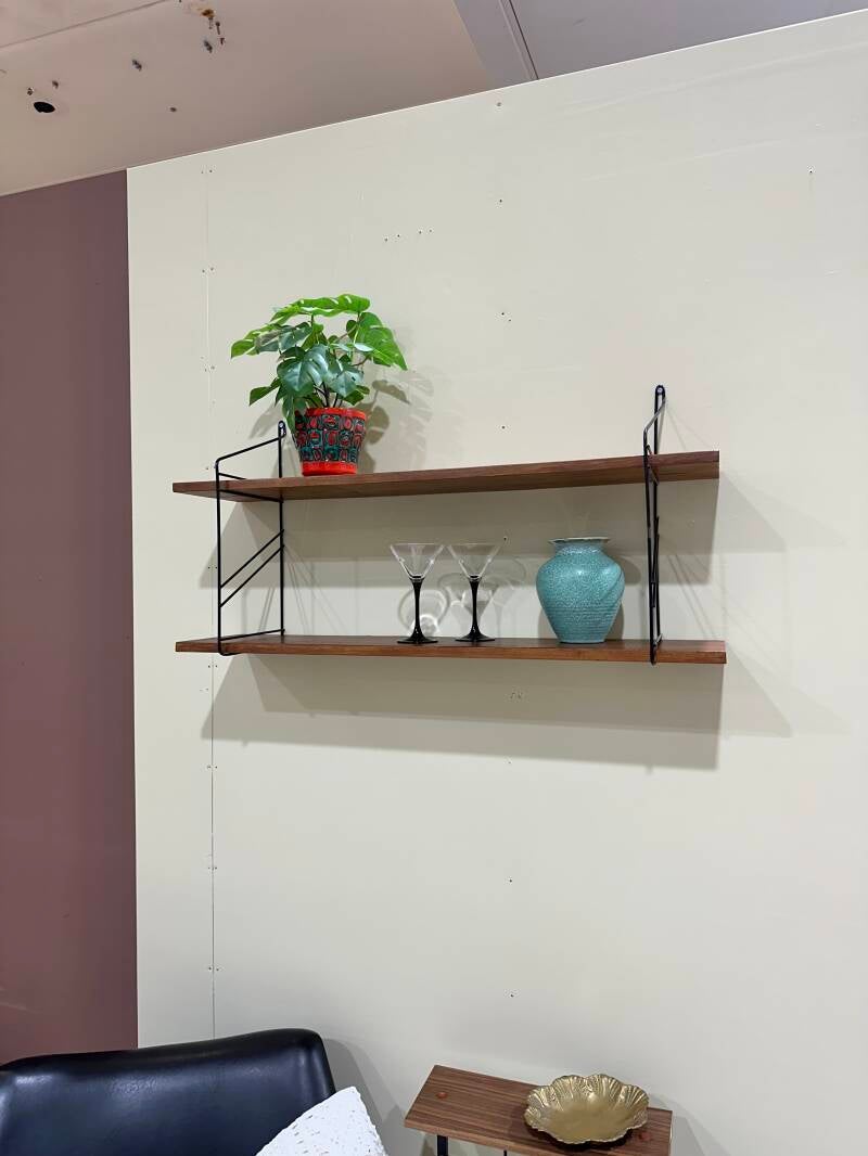 Vintage houten wandschap, wandrek – jaren ’60 | 01140