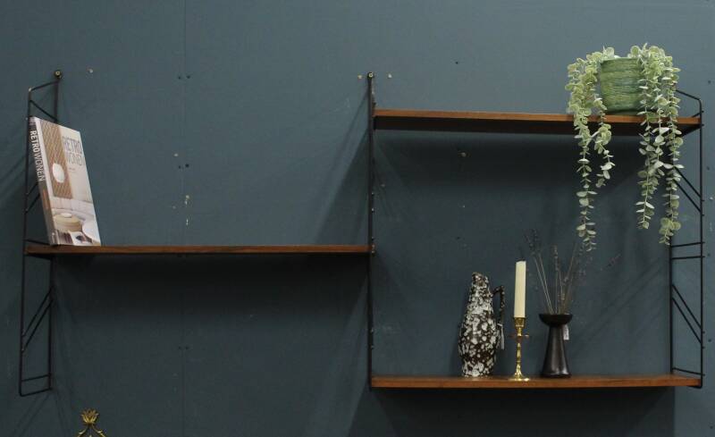 Vintage wall system, wall shelf