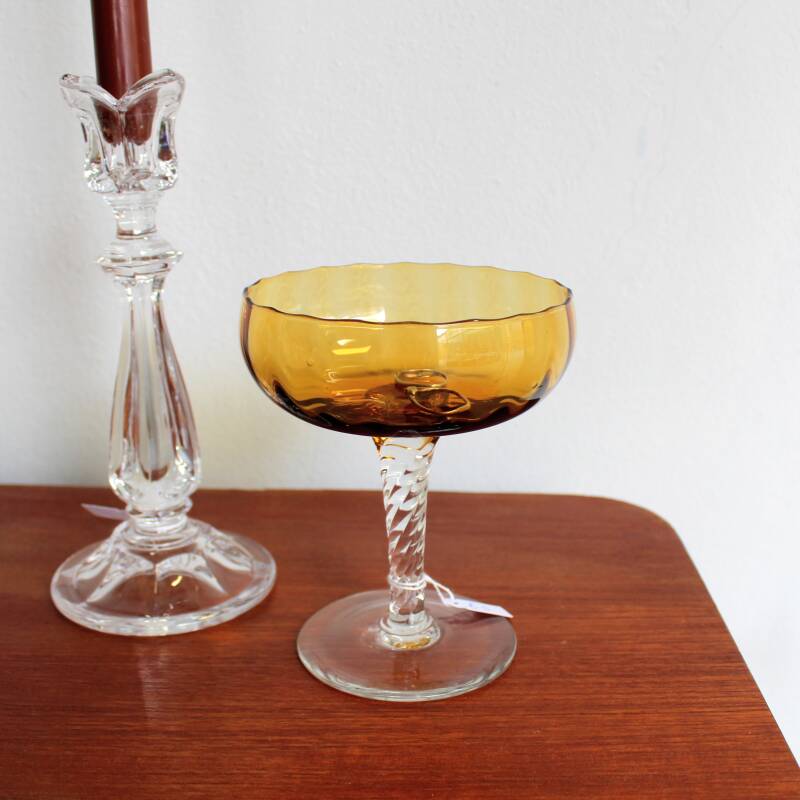 Vintage glass - amber