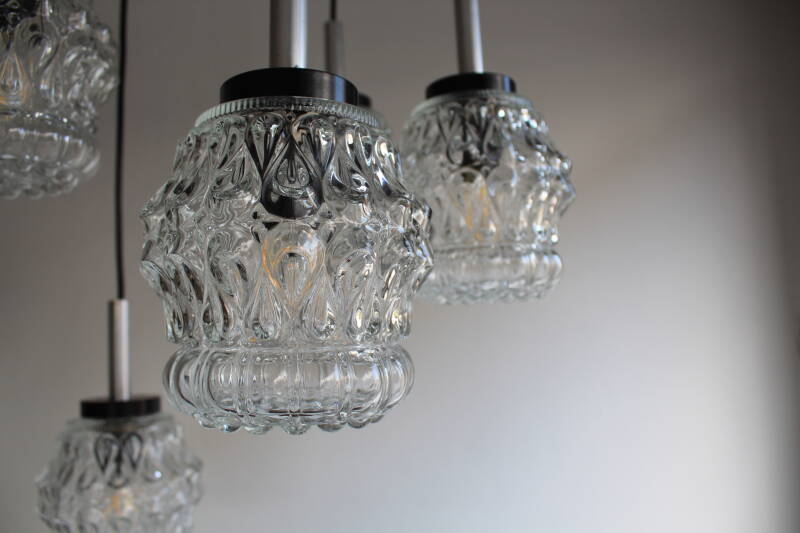 Vintage glazen hanglamp