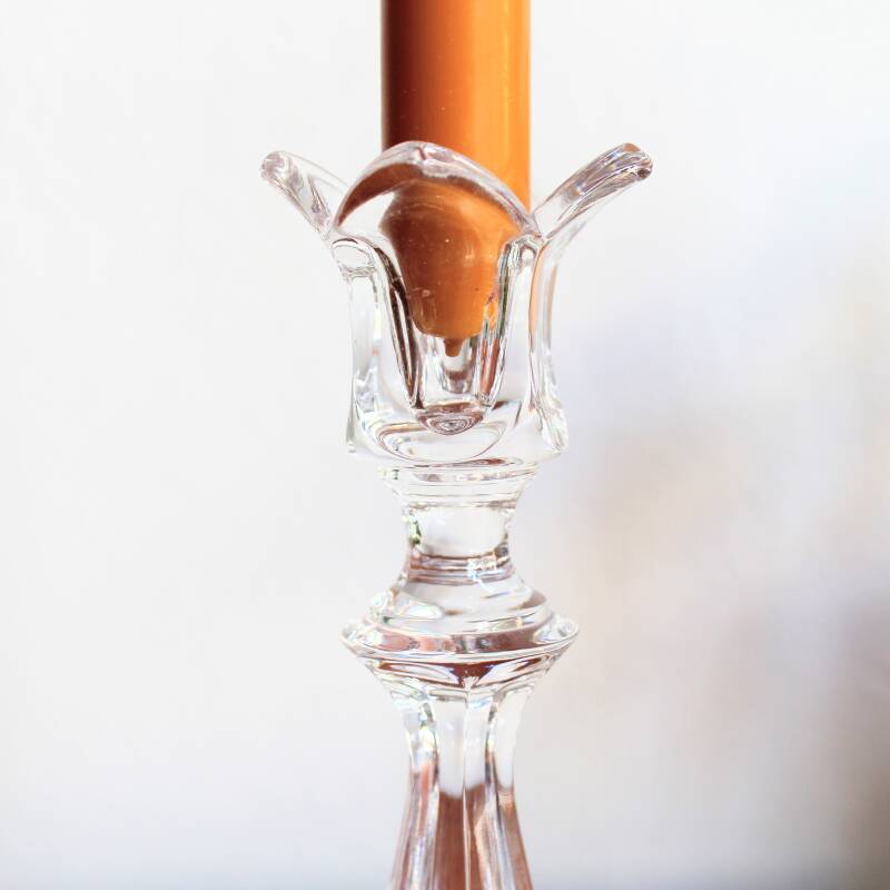 Vintage crystal candlestick