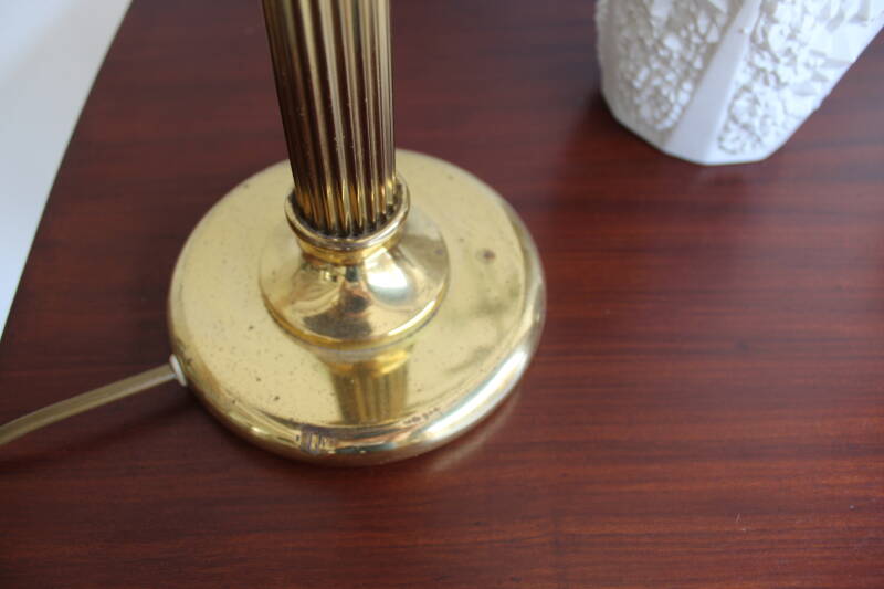 Vintage tafellamp messing