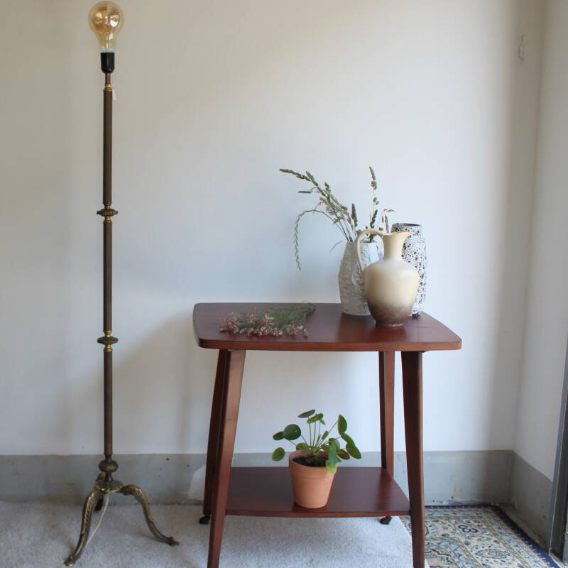 Vintage brass floor lamp