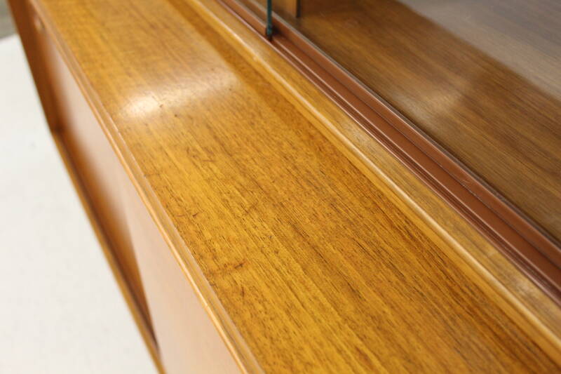 Vintage Musterring sideboard, display cabinet - walnut 1960s | 00777